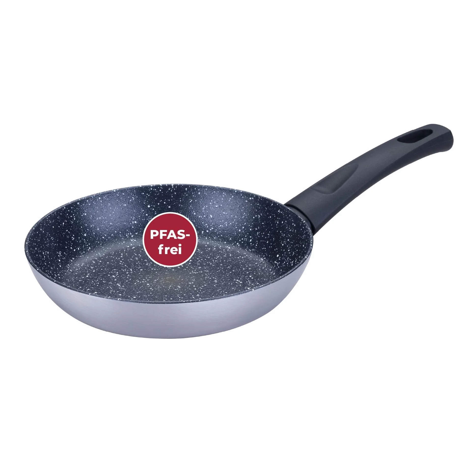 FACKELMANN Padella Essential Crisp Ø 20 cm – Rivestimento in ceramica di alta qualità senza PFAS, ideale per tutti i piani cottura, compresi quelli a induzione, nero