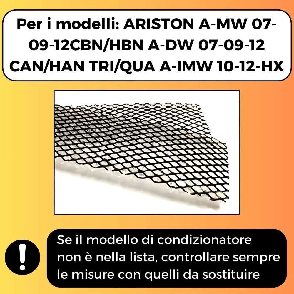 2 Filtri Condizionatore (210x50mm) Filtro Aria Condizionata, Ricambi Climatizzatore, Condizionatori, Filtri Sostitutivo per ARISTON A-MW 07 09 12CBN/HBN A-DW 07 09 12 CAN/HAN TRI/QUA A-IMW 10 12 HX