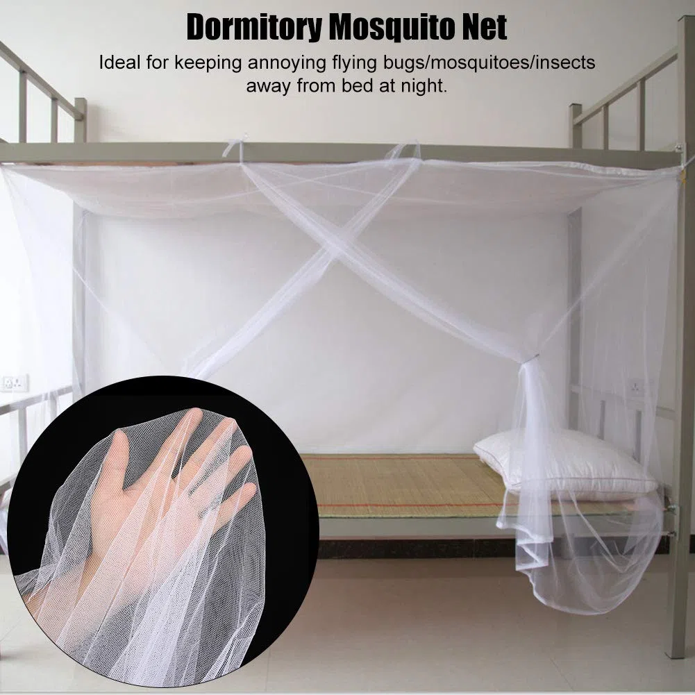 Zanzariera per dormitorio, zanzariera Quadrata Leggera e Confortevole, zanzariera per Studenti squisita, Bella Morbida per Letto per Studenti Domestici