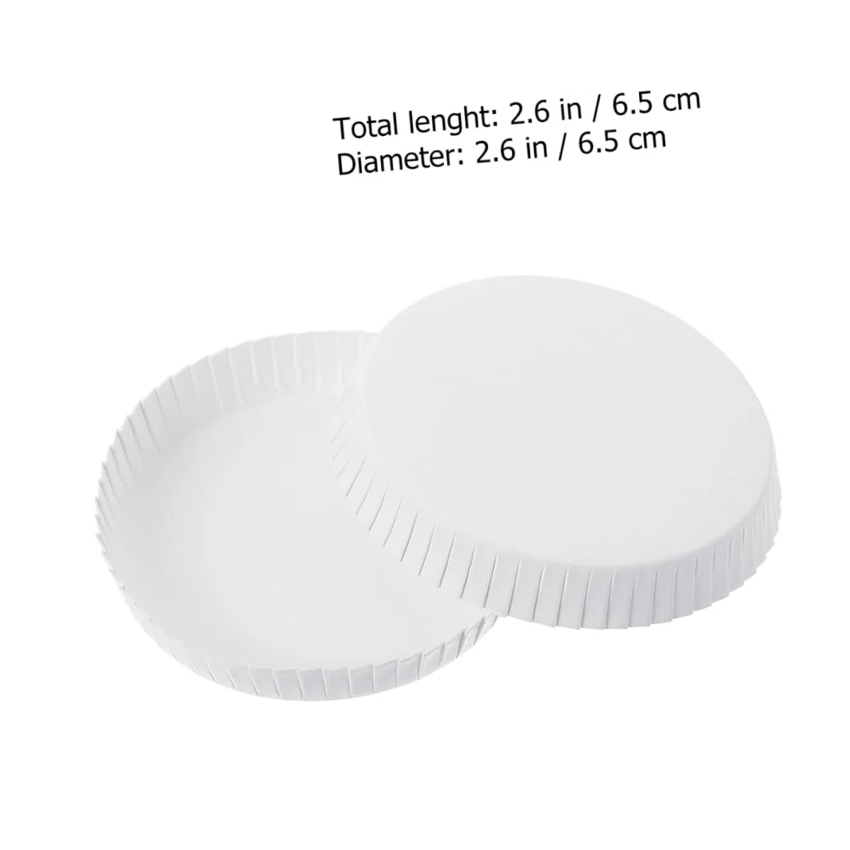 Cabilock 100 Pezzi Coperchio bicchiere di carta usa e getta Accessori per bevande bevendo caldi coperchi bicchieri di carta bianca