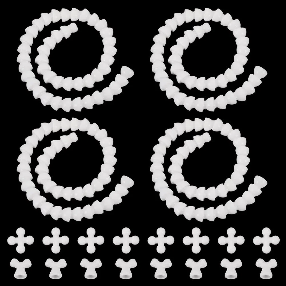 PH PandaHall Giunto Corpo Armatura Scheletro Mobile per Bambola Da 16mm con Connettori Pettorali Y e X Cornice per Figura Corpo Burattino Modello A Corpo Completo per La Realizzazione di Orsacchiotti