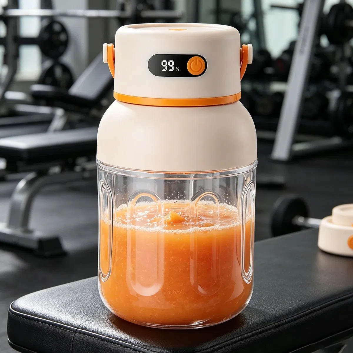 Mini frullatore portatile | 1000 Ml Spremiagrumi Elettrico Ricaricabile USB - Frullatore per Succhi Senza Fili,Adatto per viaggio, casa, cucina, ristorante, appartamento, dormitorio, ufficio e campegg