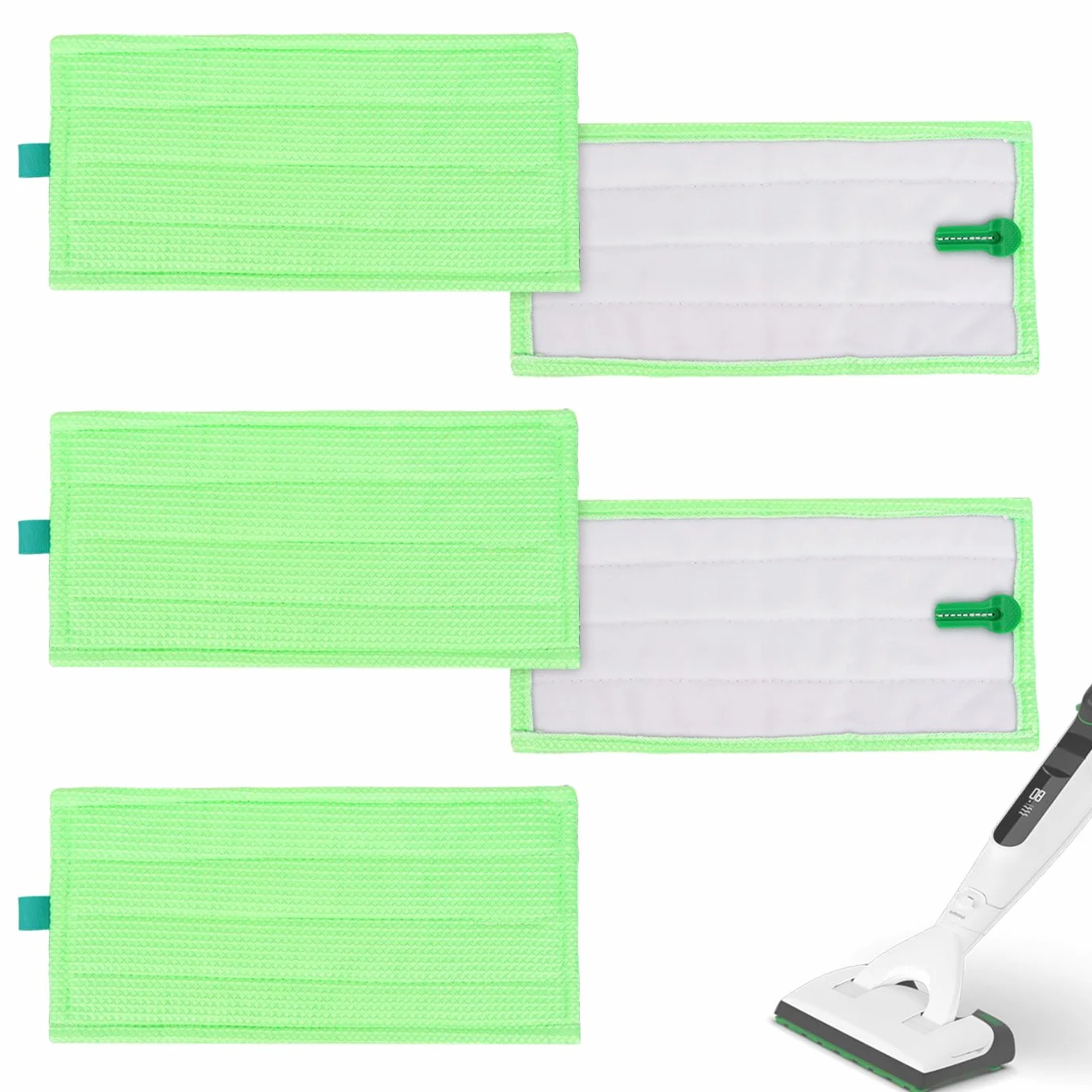 5 panni in microfibra compatibili con aspirapolvere Vorwerk per pavimenti duri MF600/SP600/SPB100/SP7 – Panno di pulizia di ricambio per Vorwerk Tiger Kobold, lavabile e riutilizzabile