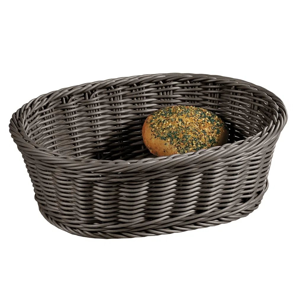 Kesper | Cestino per pane e frutta, confezione da 5 pezzi, materiale: rete interamente in plastica, dimensioni: 29,5 x 23 x 9,5 cm, colore: grigio |1982615