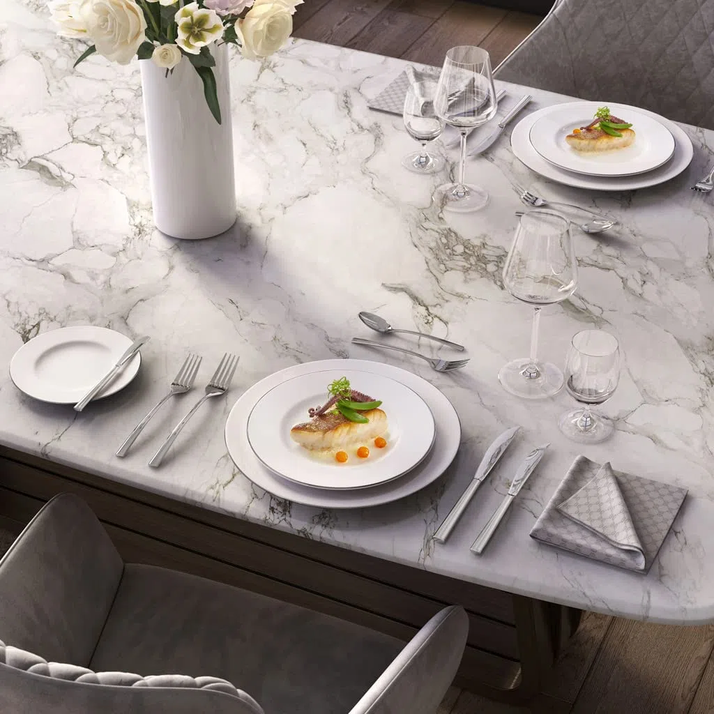 Villeroy & Boch Anmut Platinum No1 Piatto Dessert, 22 cm, Porcellana Bone China, Multicolore, 22.5x22.6x7.6000000000000005 cm