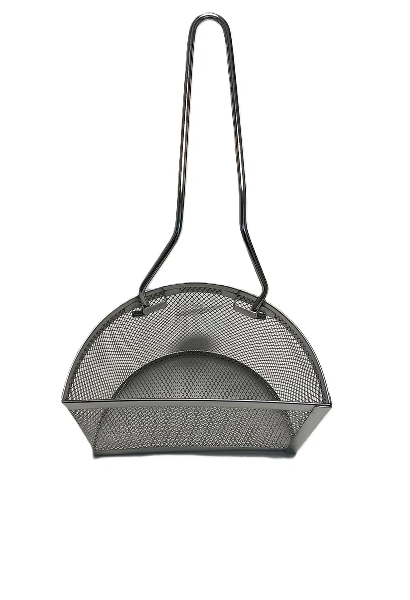 Homely Divisore per Cottura Pasta con Manico a Molla Rimovibile - Acciaio Inox, Colore Argento – Cestello per Pasta Separata - Cottura di Due Tipi di Pasta Contemporaneamente - Facilmente Lavabile