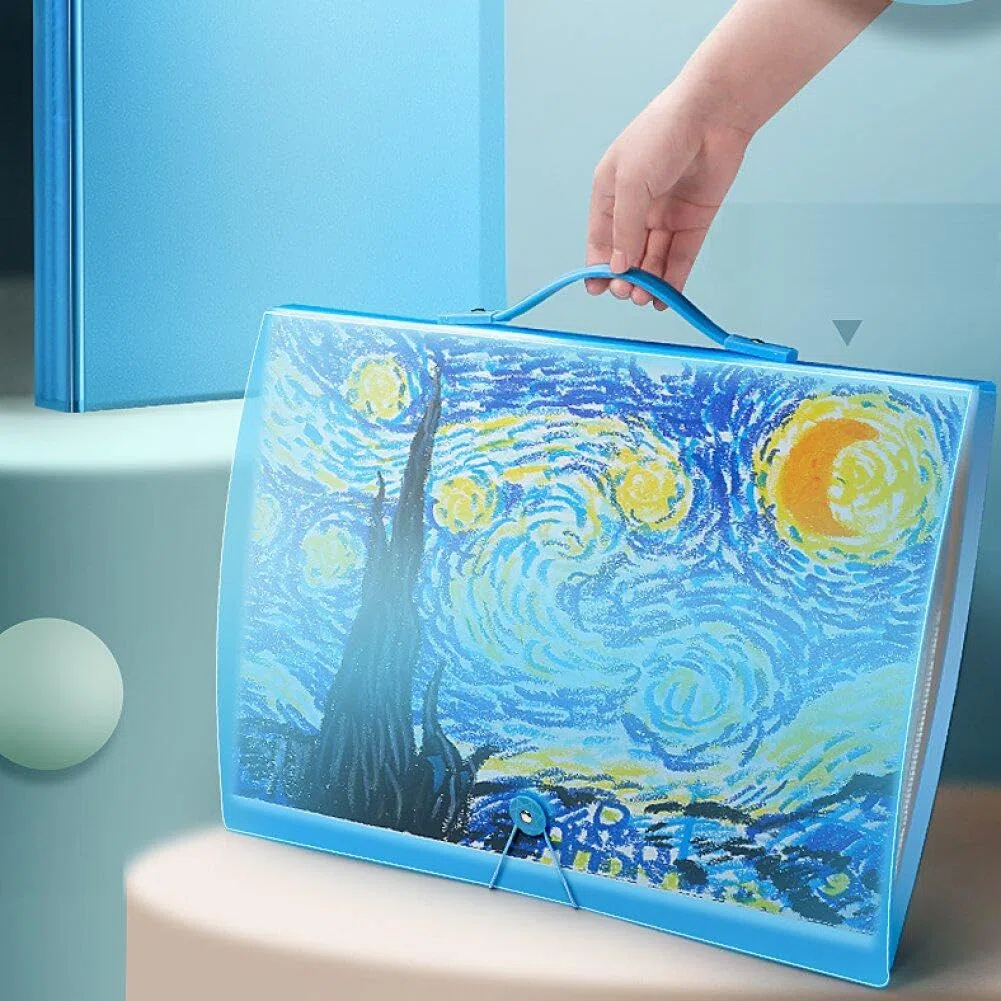 A3 Storage Book per Kit di Pittura a Diamante, 60 Pagine Art Painting Portfolio Presentazione Libro di Archiviazione Clear Topche