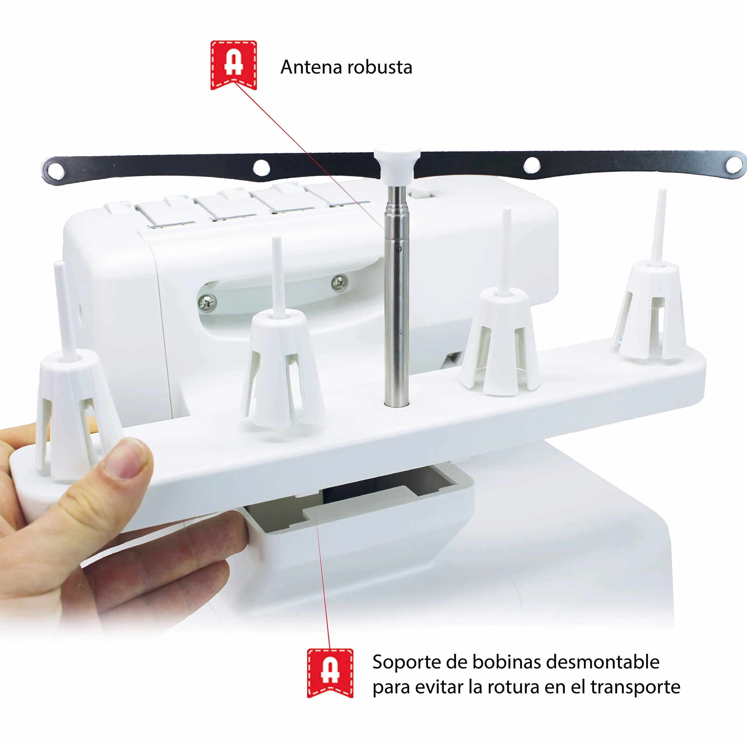 Alfa 8707 - Macchina da Cucire Overlock Domestic