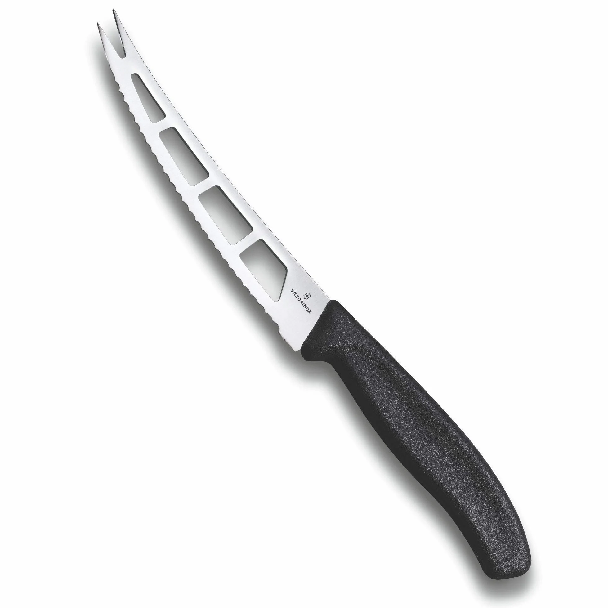 Victorinox Swiss Classic, coltello da burro con lama seghettata, lavabile in lavastoviglie, nero