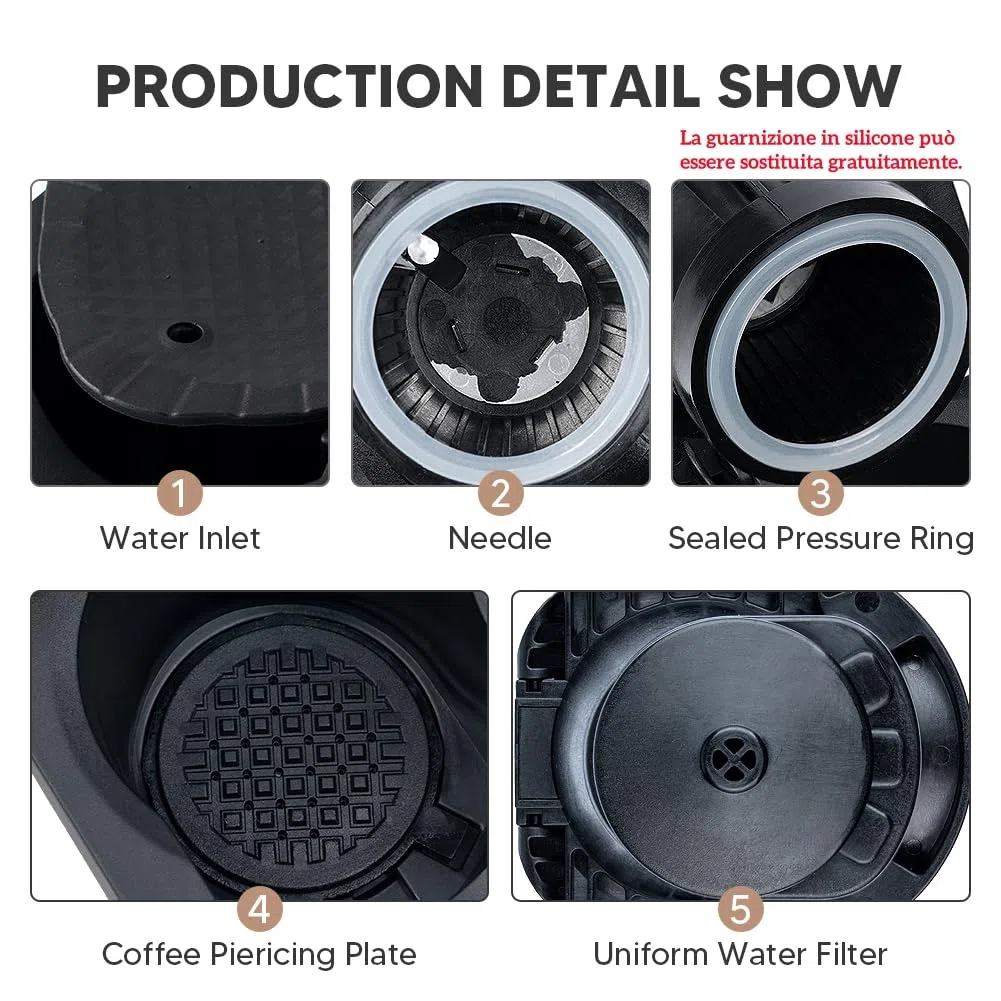 Adattatore per capsule di caffè BENFUCHEN compatibile con Genio S/Piccolo XS, porta convertitore per capsule di caffè Nes Presso OriginalLine, accessorio per macchine da DolceGusto