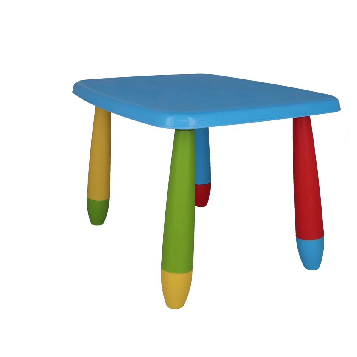 Mueblear 90043 - Tavolo per bambini rettangolare in plastica, 73 x 58 x 48 cm, colore: blu