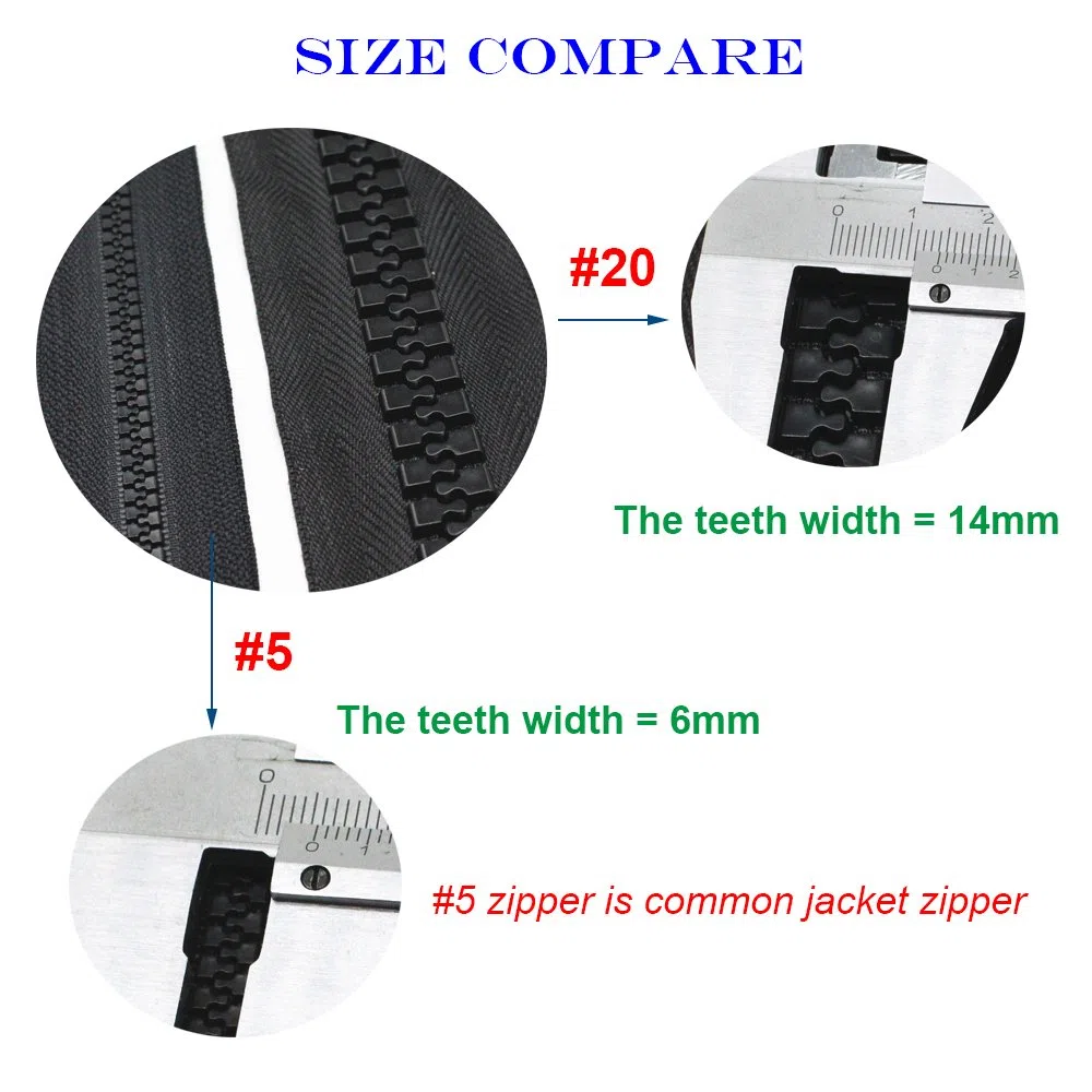 YaHoGa 150 cm #20 separare Super Grandi Cerniere Lampo plastica Chiusure Lampo per Cappotto, Tenda (150 cm)