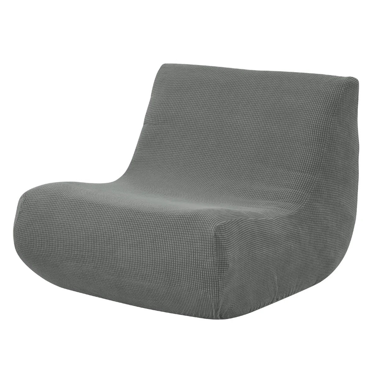Mateju Copridivano Senza Braccioli Elasticizzato, Jacquard Pigro Copridivano Fodera per Sedia 1 Posti | Antiscivolo Sofa Protettore per Soggiorno Sedia Hotel Salotto -Grigio Scuro