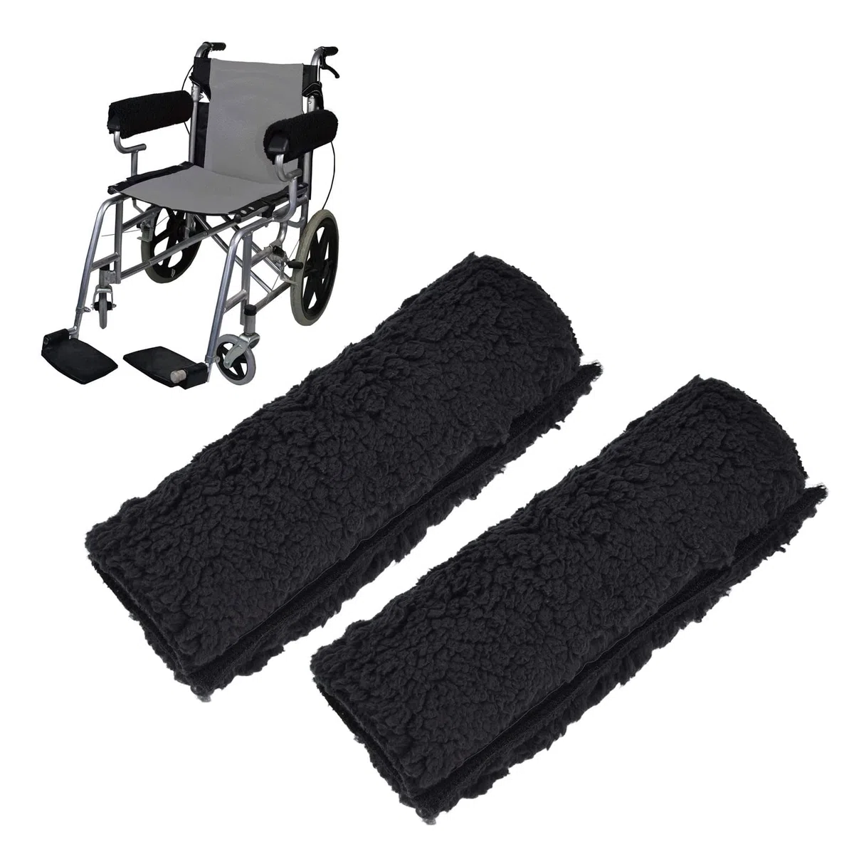 Joyzan Copri Bracciolo per Sedia a Rotelle, Copribraccioli Rimovibili con Supporto Morbido Braccio Protezione Elastica Scrivania Gomiti Braccioli Ballery Cuscini Ufficio 1 Paio 27x32cm / 10.6x12.6in