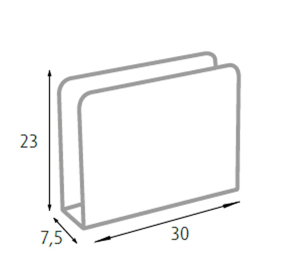 King Collection P1817185 Portariviste Buterflies, Bianco, 30x8x23 cm
