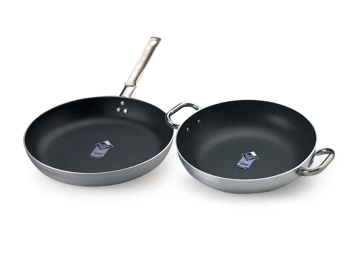 Pentole Agnelli FAMA10SEL36 Select Tegame in Alluminio, 2 Manici in Acciaio Inossidabile, 36 cm, Argento