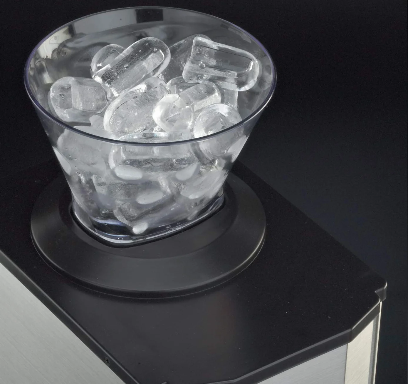RGV Mojito Junior - Spaccaghiaccio Elettrico 80W in Acciaio Inox,Produzione 20 kg/h, Contenitore Estraibile con Microswitch di Sicurezza, Imbuto Amovibile