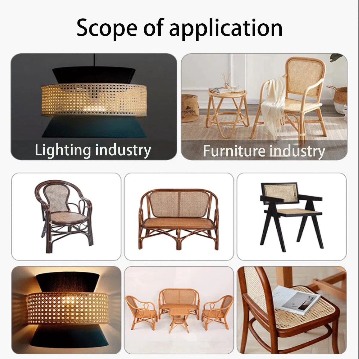Rattan Rotolo Vimini da Intrecciare Rattan Naturale, Materiale per Lavori di Intreccio Riparazioni Mobili Canne per Cesti, Fai da Te, Rotolo Cesti Bastoncini Bastoncini Profumati per Ambienti (Color