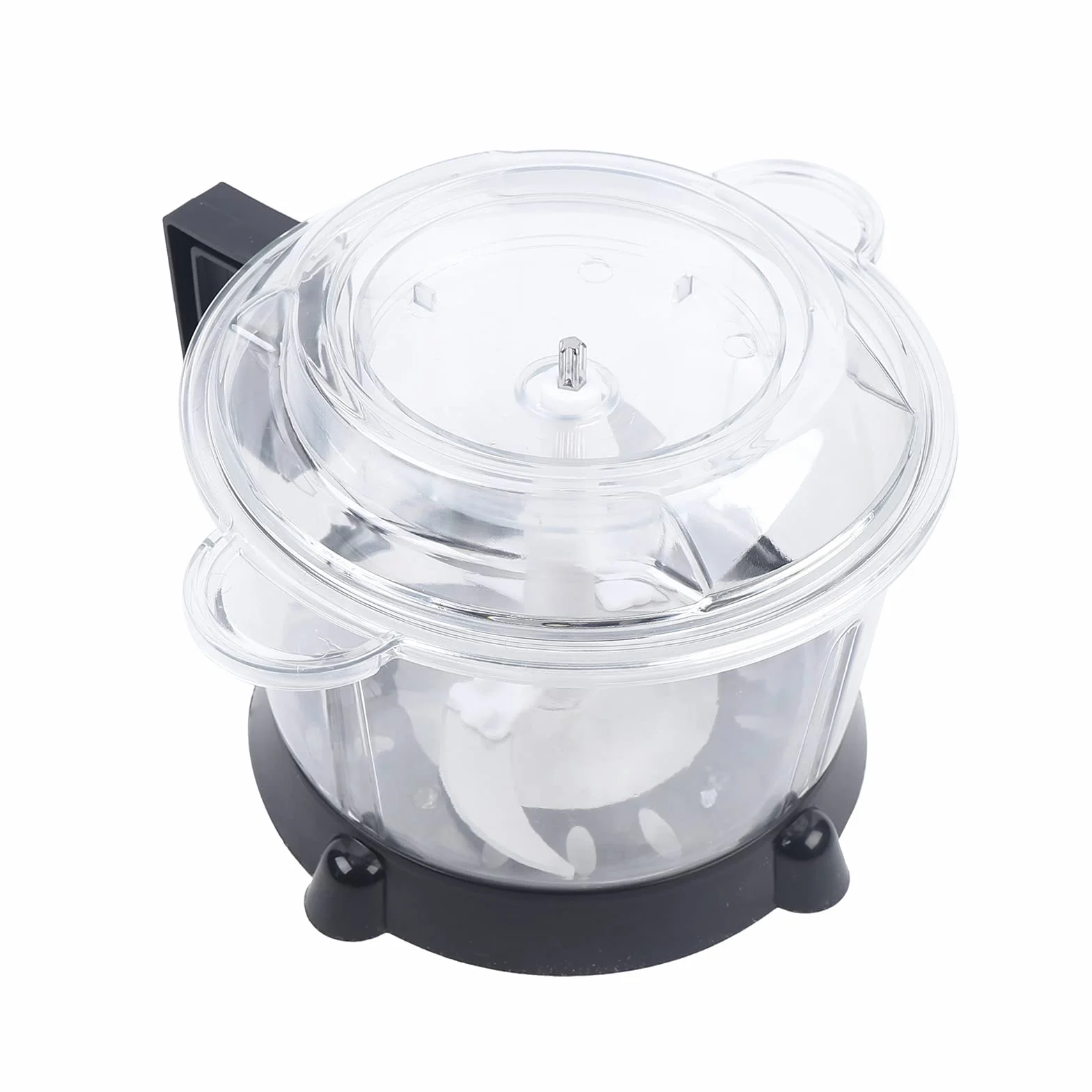 Tritatutto elettrico multifunzione da 5 l, con lame in acciaio inox, grande volume e tritatutto per frutta e verdura, motore da 300 W per utensili da cucina veloci con coperchio di sicurezza
