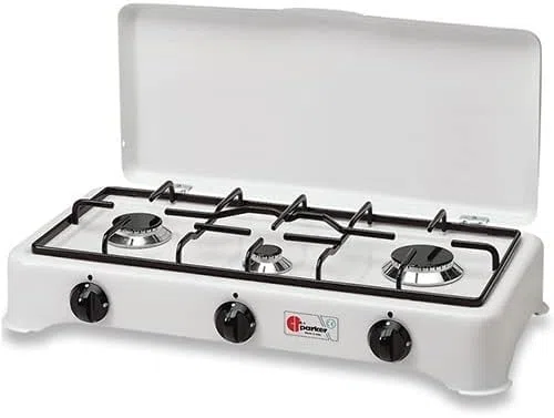 FORNELLO A GAS METANO A 3 FUOCHI PARKER MOD. 5327 GAS METANO 3F MADE IN ITALY