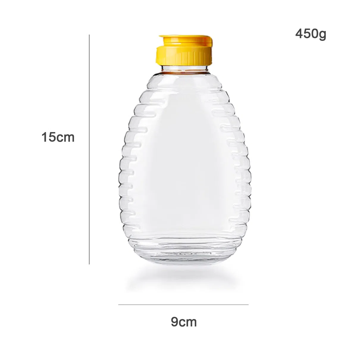10 PCS Contenitori per Miele di Plastica, Barattolo di Miele di Plastica Bottiglie Vuote di Plastica Trasparente Condimento Dispenser Bottiglia Squeeze di Plastica Bottiglia di Miele