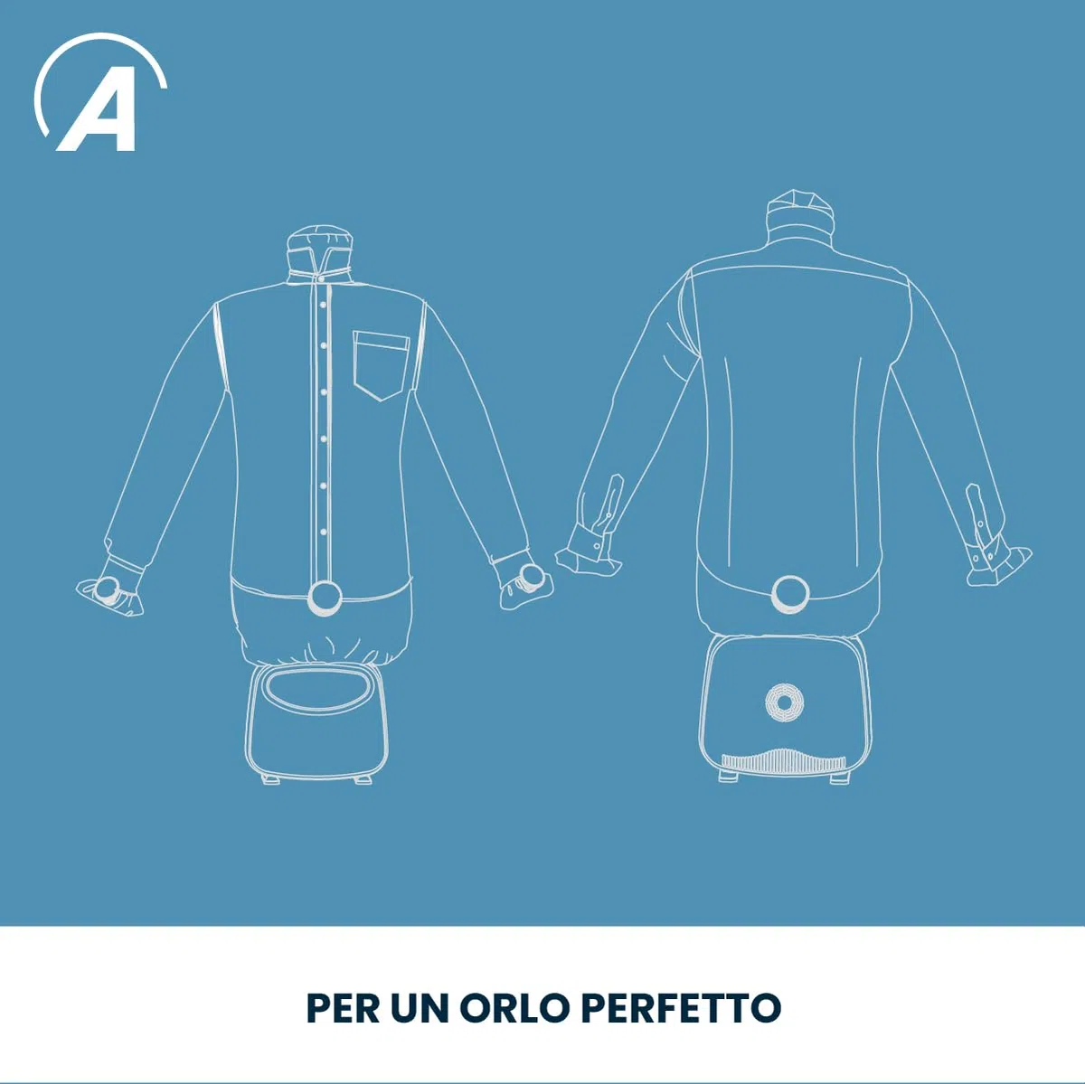 Ardes ARAIRST01/CLAMP Mollette Pesini Kit 4 Pezzi Ricambio Accessorio per Manichino Stiracamicie Ardes per Stirare Senza Pieghe Camicie, Maglioni, Magliette