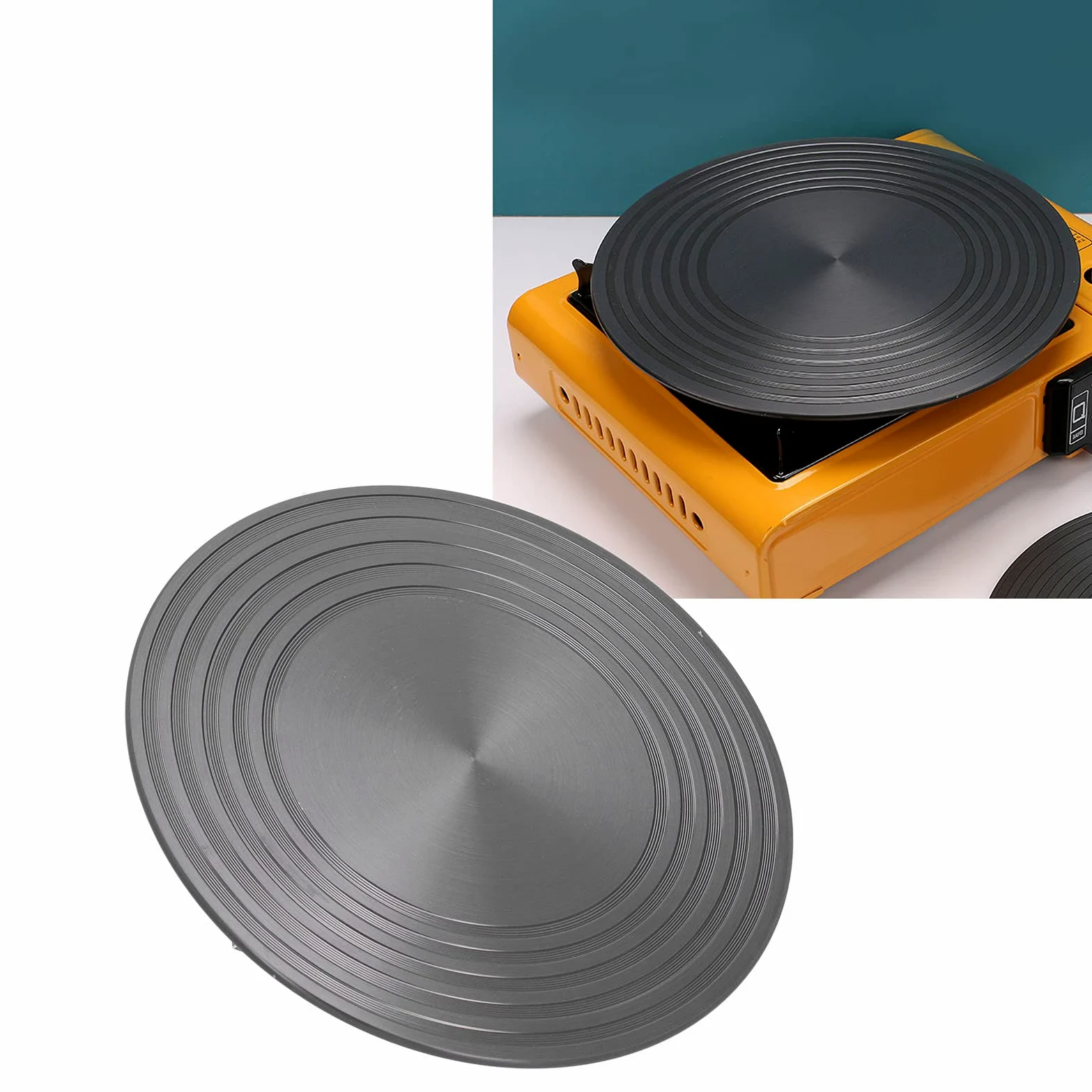 Piastra Diffusore Di Calore 24CMx4MM Fornello A Gas Vassoio Di Sbrinamento Termico Conduttivo Antiscivolo In Lega Di Alluminio Per Accessori Per Pentole, Con Sbrinamento Rapido