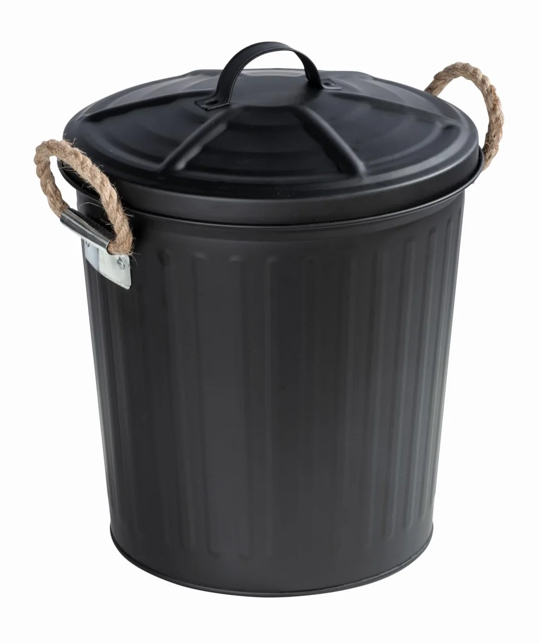 Wenko Portarifiuti Gara nero opaco 6 ltr. - Portarifiuti Capacità: 6 l, Acciaio, 24 x 28.5 x 23 cm, Nero