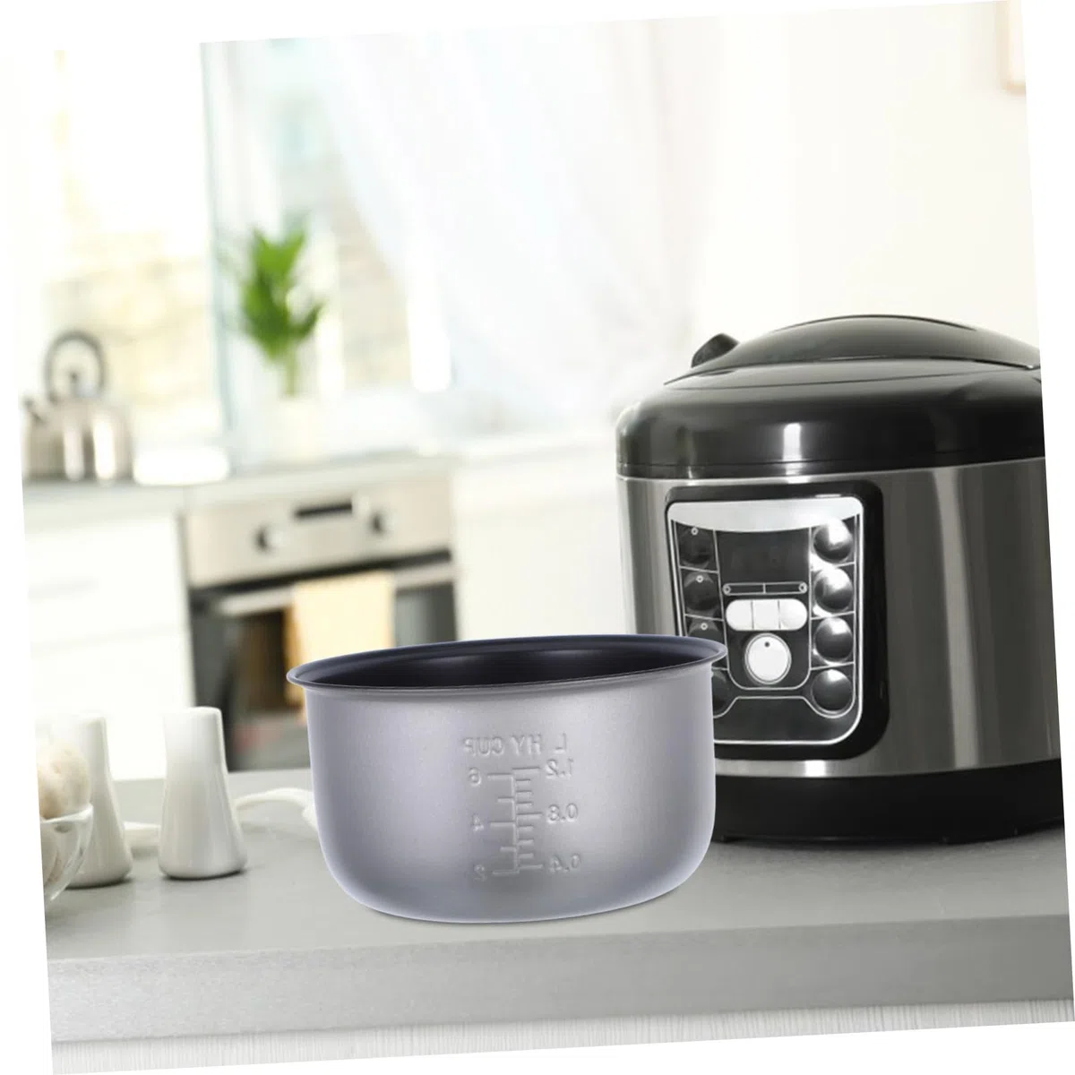 Cuociriso Ricambio Pentola Interna Antiaderente da 3 Litri, Accessori per Cuociriso Elettrico, per Uso Domestico e Pentola a Pressione Stili multipli