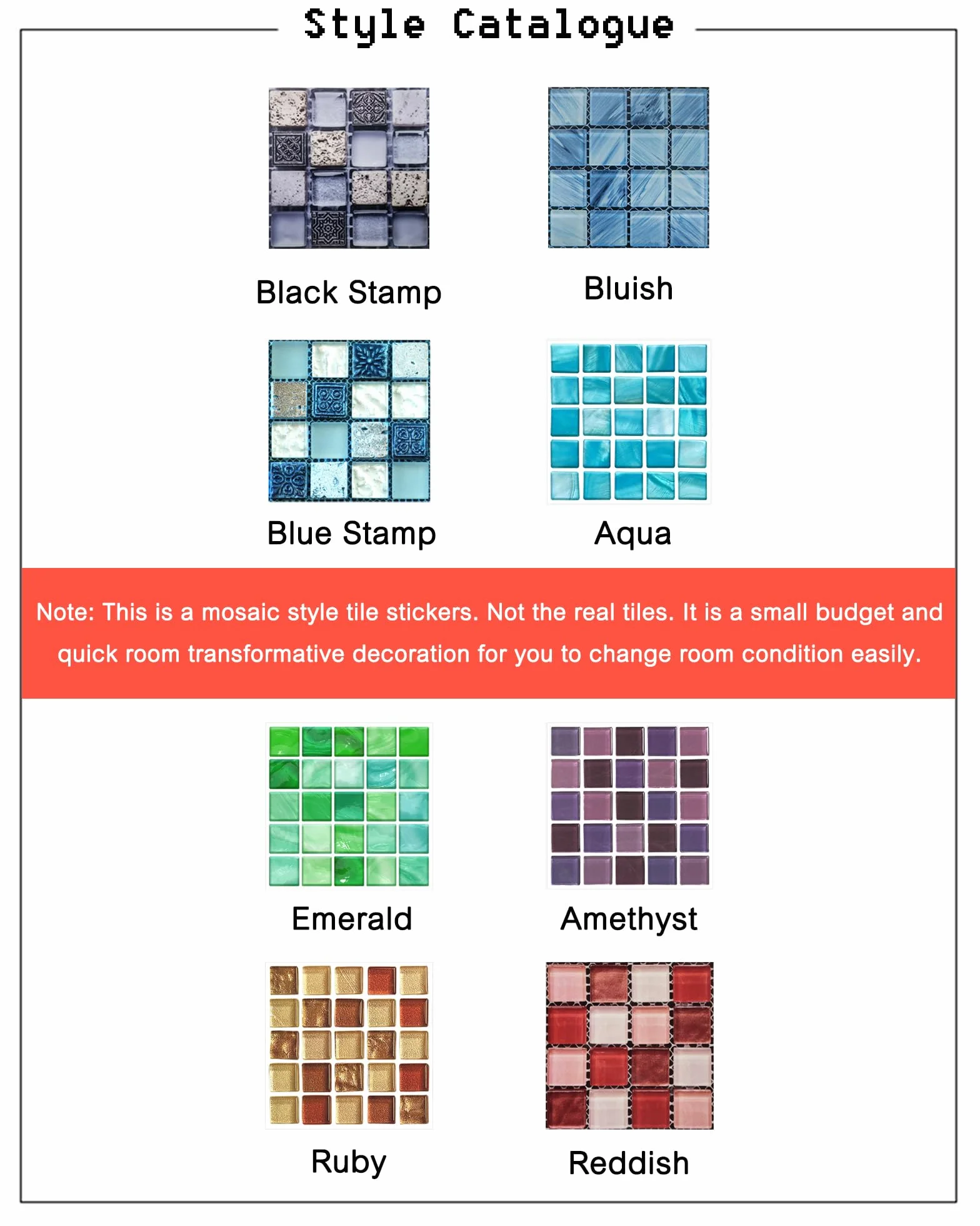 40PCS Adesivi per Piastrelle, Mosaico Piastrelle Adesivi Parete PVC Autoadesivo Impermeabile Sticker Decorazione Murale per Cucina Bagno, Cielo Blu (10x10 Cm / 4x4 Pollici)