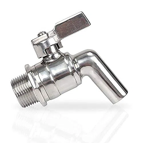 Tap Keg Rubinetto, Merrday Stainless Steel Beer Faucet Tap 200PSI For HomeBrew Barrel Fermenter Wine Beer Bevanda Juice Dispenser Spigot Drink Kegs 1/2 "
