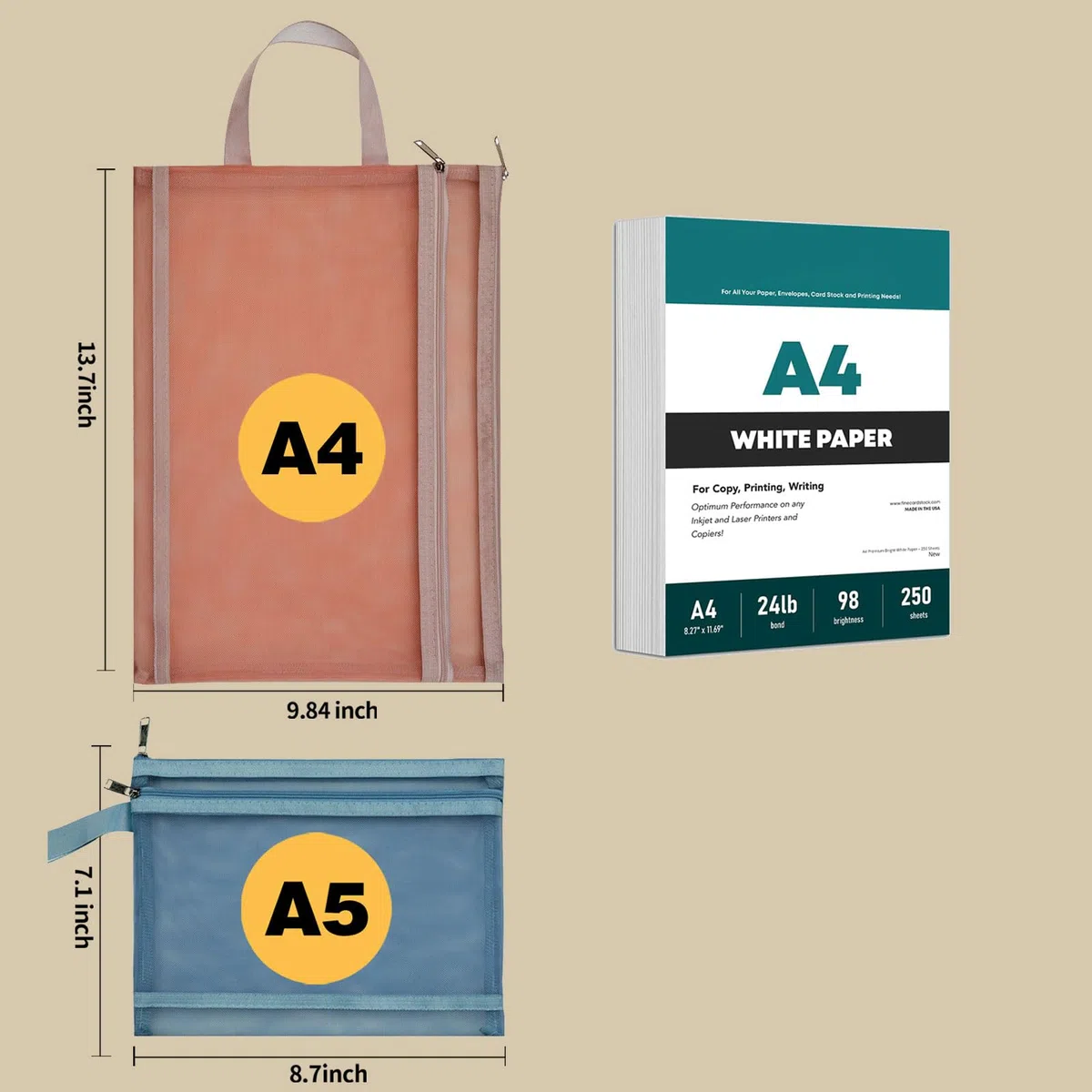 Sacchetto in Mesh con Cerniera Colorato, Set di Blocchi da Costruzione in Nylon a Doppio Strato per Giocattoli, Organizzazione e Conservazione, Borsa A4 con Cerniera e Maniglia, Traspirante e