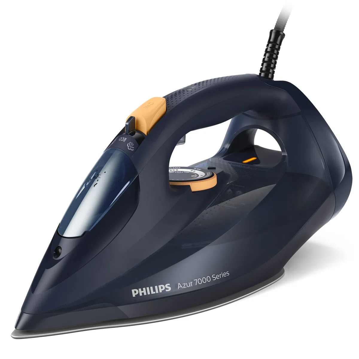 Philips 7000 series DST7060/20 ferro da stiro Ferro a vapore Piastra soletta SteamGlide Elite 3000 W Blu, Giallo