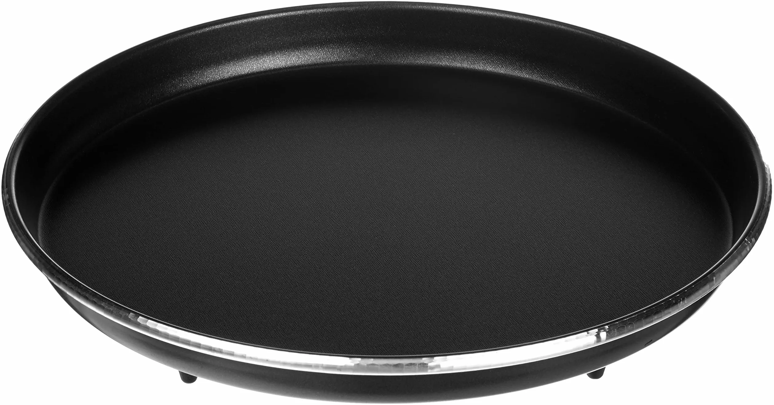 Whirlpool AVM250 - Libera installazione Piatto Crisp piccolo per forno a microonde, Nero, ∅ 25cm (interno)/ 27cm (esterno), h. 2.5 cm