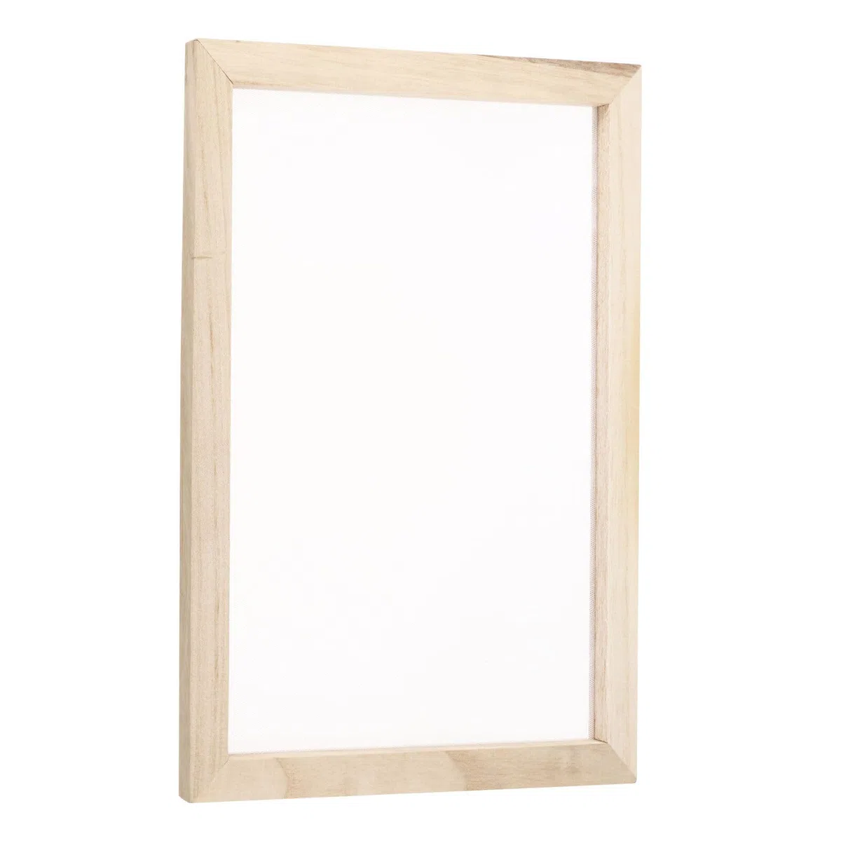 Generico ARTENUOVA Telaio per Serigrafia 40X50 55 Fili Tela in Poliestere Bianca. Telaio in Legno Fornito Tesato