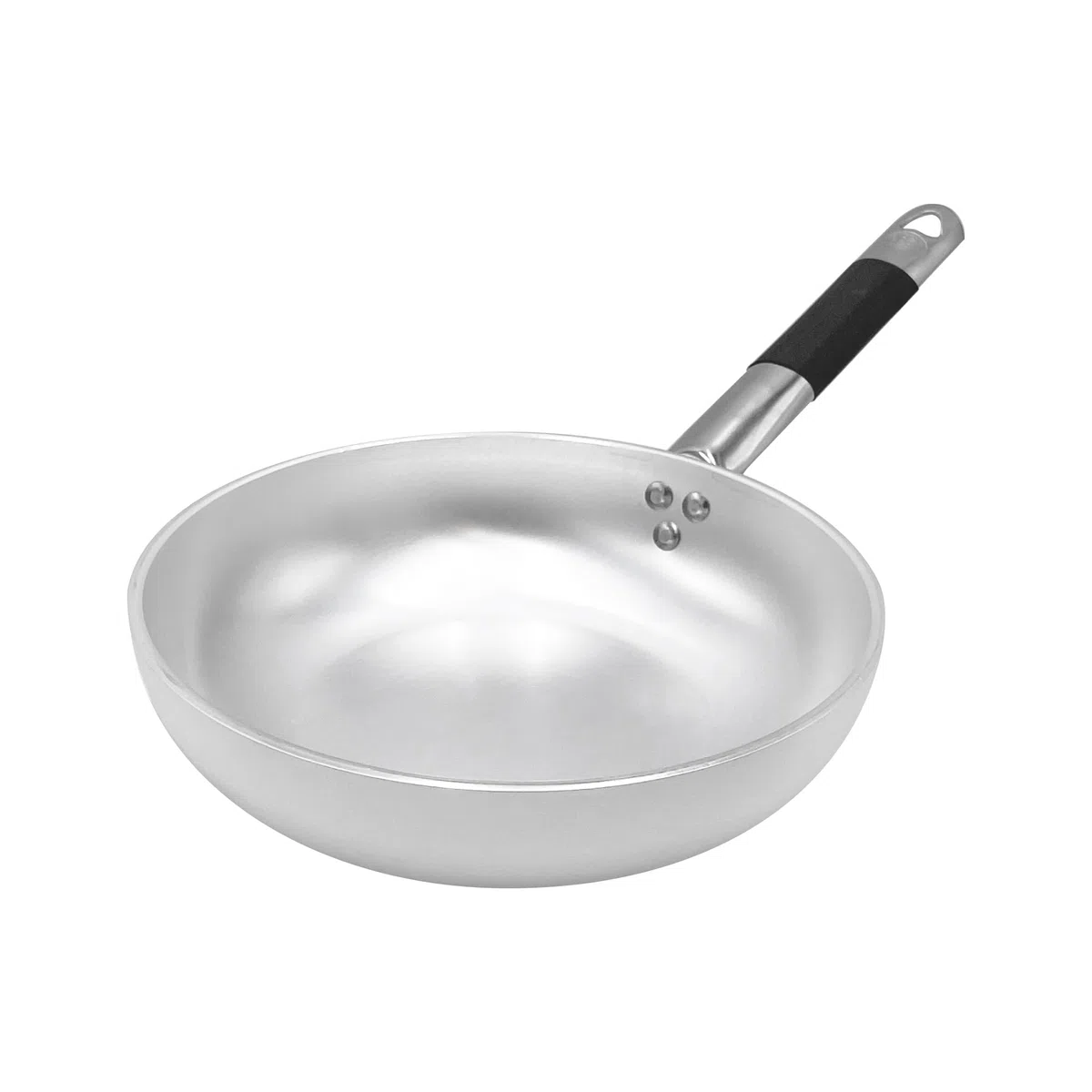 Pentole Agnelli ALMC1111BC40 Padella Alta per Saltare, Alluminio, Argento, 40 cm