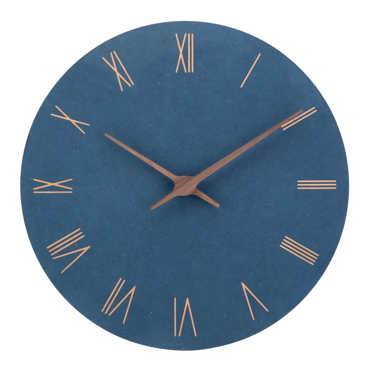 ACCSHINE Orologio da Parete Moderno 30 CM, Orologio da Parete Legno Senza Cornice Silenzioso Minimalista Orologio da Muro Particolare, Decorazione da Parete per Casa Ufficio Cucina (Blu Navy)