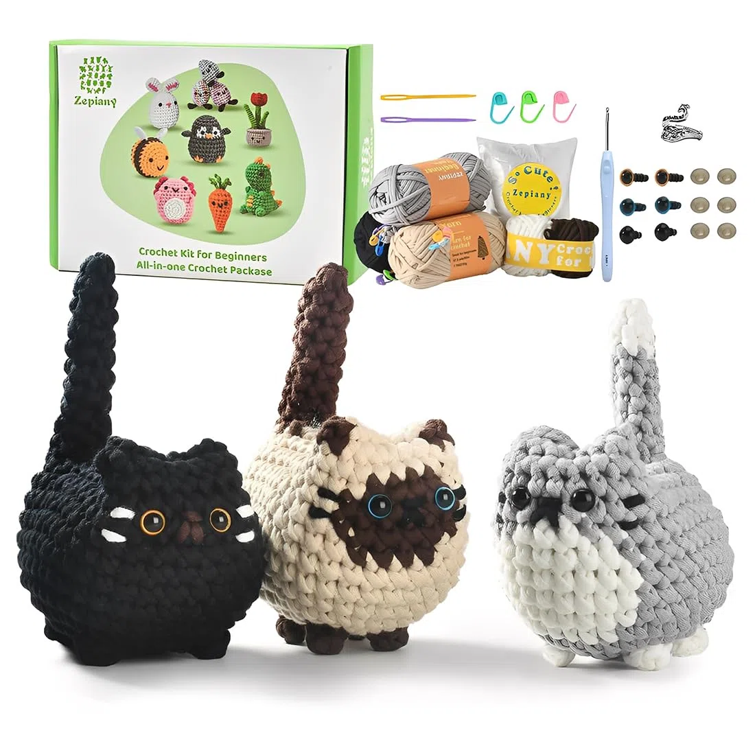 Kit Uncinetto Principianti, Kit Crochet Animale Carino, Set Uncinetto Per Principianti