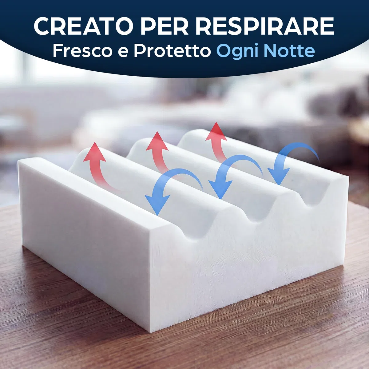 Topper Matrimoniale 160x190 in Foam per Materasso Correttore Alto 6 cm con Rivestimento Sfoderabile e Lavabile Futon Top per Letto e Divano Letto per Massimo Comfort e Sonno Migliore