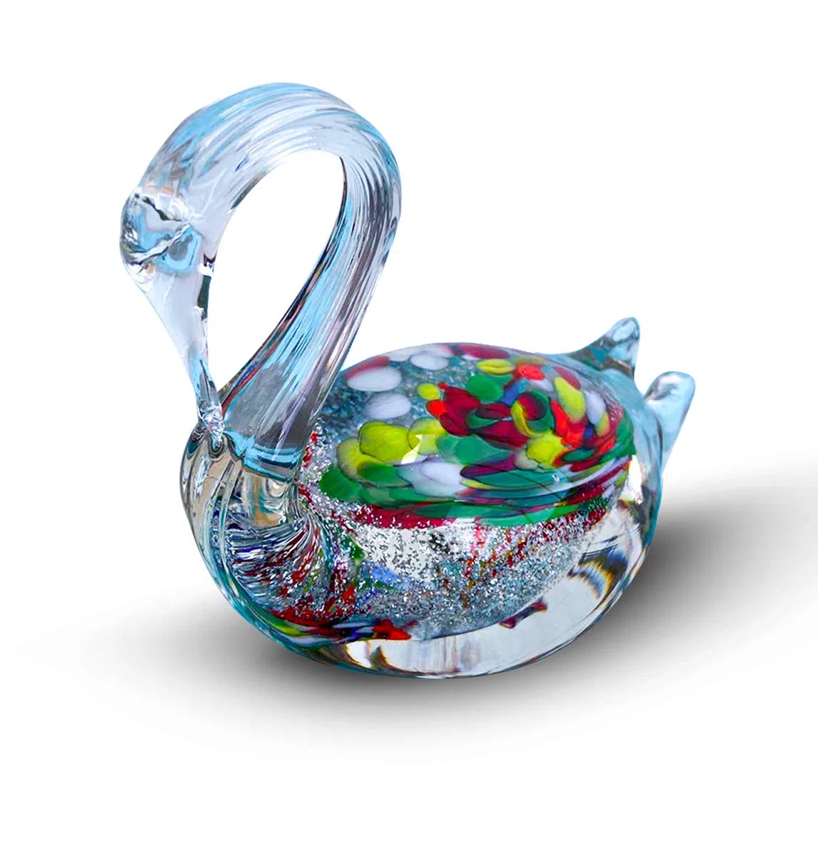 Gocce di Murano Ornamento Centrotavola Animale in Vetro Made in Italy, Lavorato Artigianalmente Secondo la Tradizione degli Artigiani di Murano Vetro Soffiato con Riflessi Interni