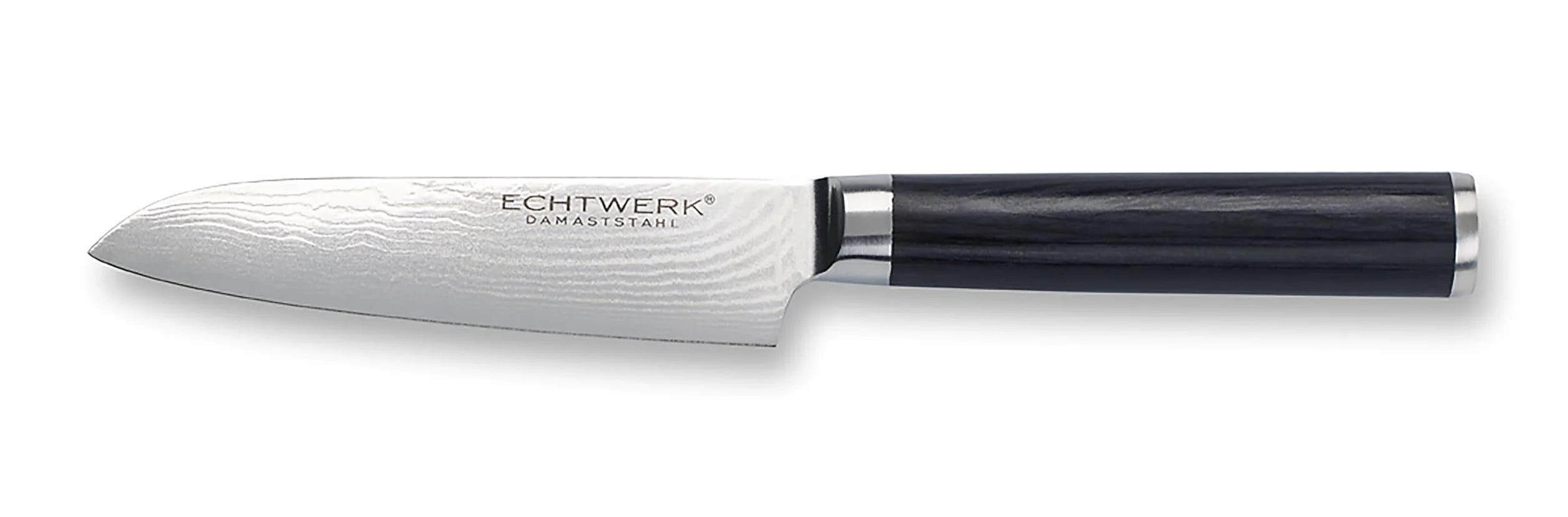 ECHTWERK Coltello Damasco, piccolo coltello santoku, coltello tradizionale giapponese, coltello da chef, coltello da cucina, lama affilata per tagli precisi di carne, pesce e verdure