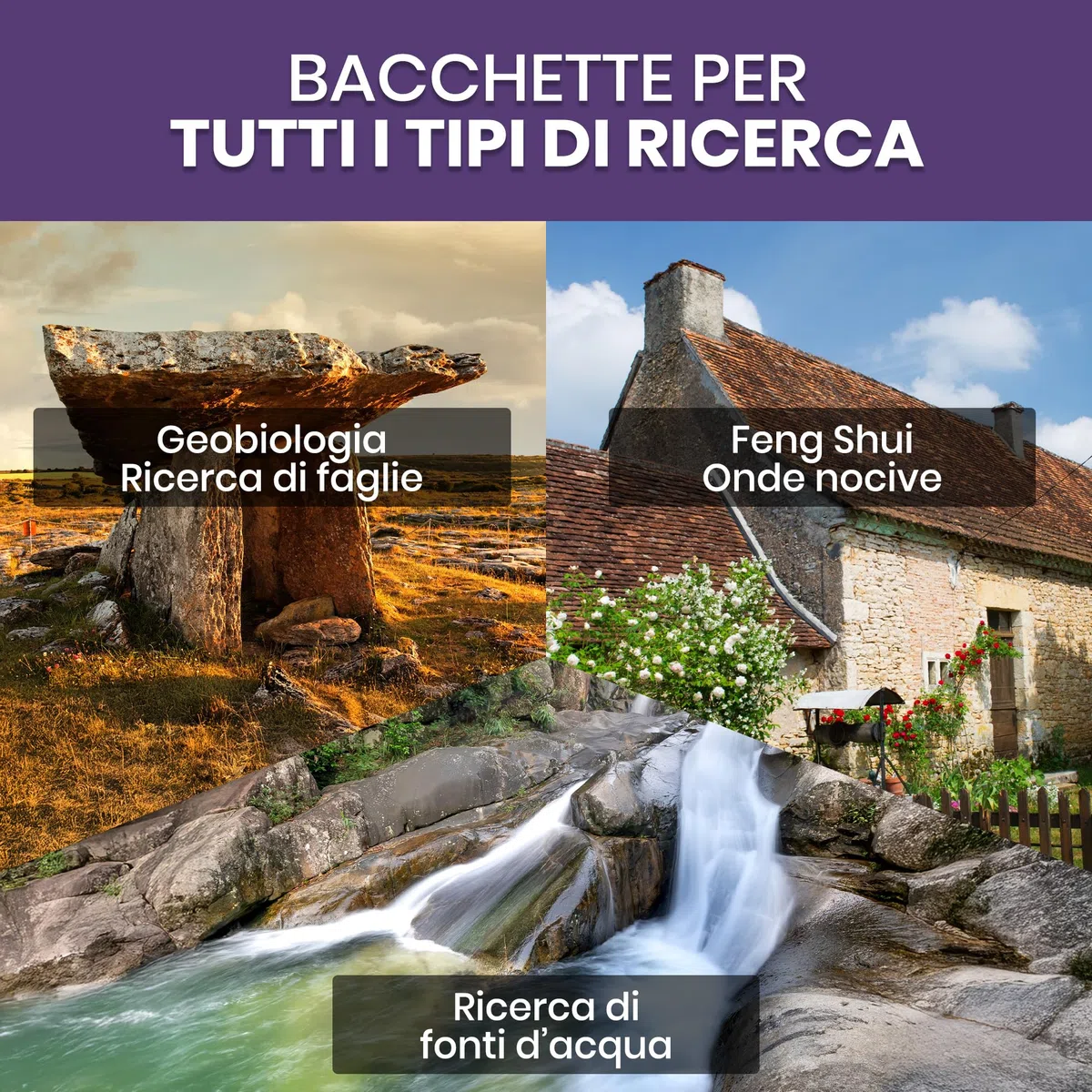 VIBRATIS Bacchette per cercatore con pendolo in quarzo rosa 7 chakra, kit di radiestesia in rame, precisione e affidabilità per geobiologia, paranormale e divinazione, marca francese