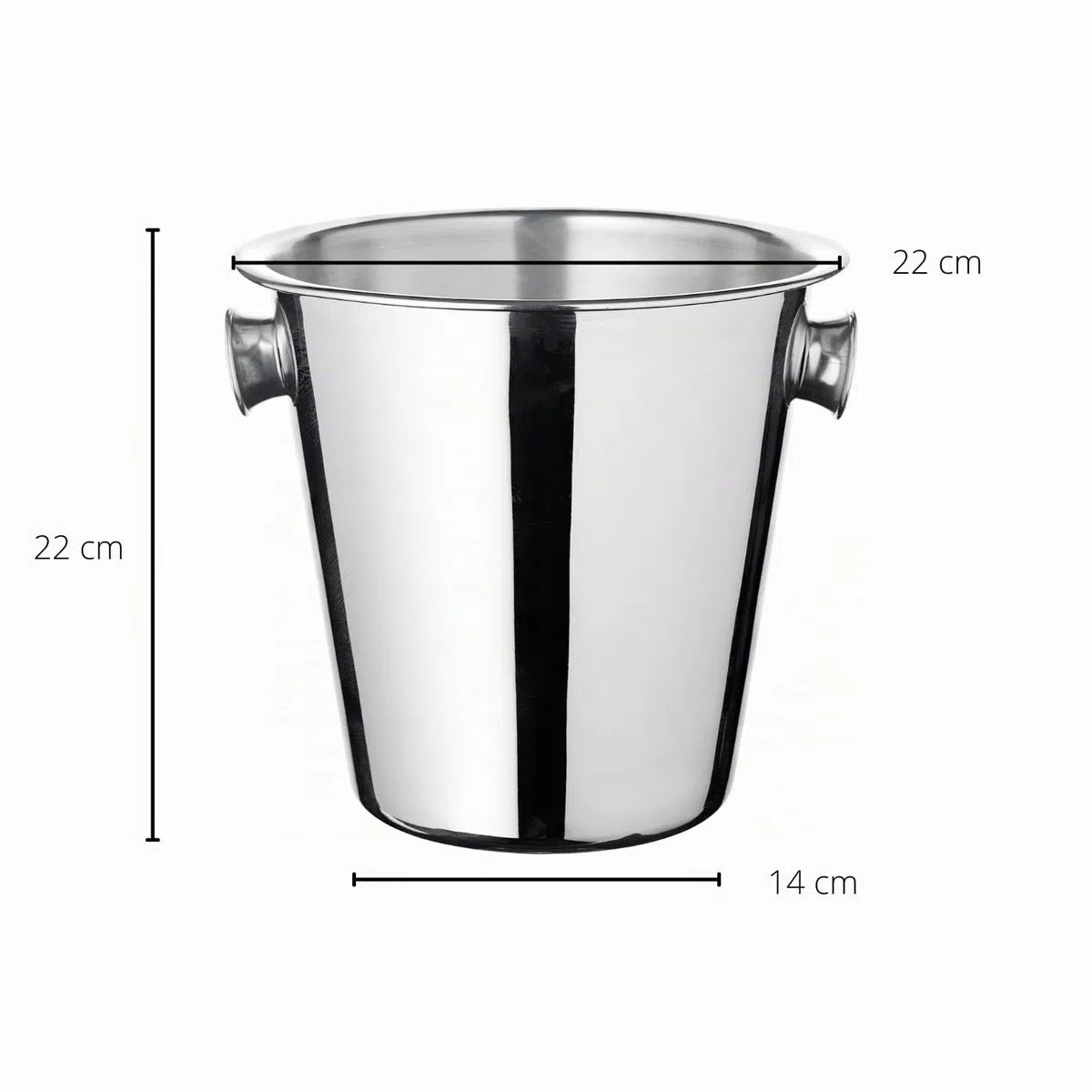 EDZARD Set da 2 Secchiello per champagne Cara (Ø 40 cm, H 21 cm), acciaio inox martellato, per 5 bottiglie – secchiello per spumante grande, secchiello per bottiglie, secchiello per vino