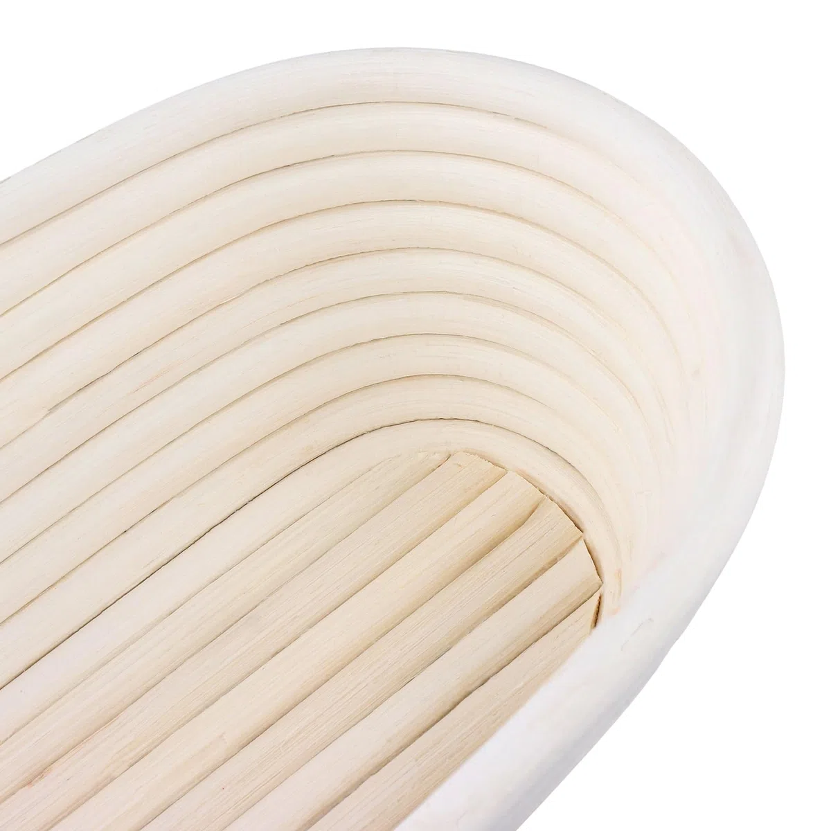 SINJEUN Set di 2 cestini ovali da 25 cm e 28 cm, in rattan con panno di lino, per pane, cucina, panetteria
