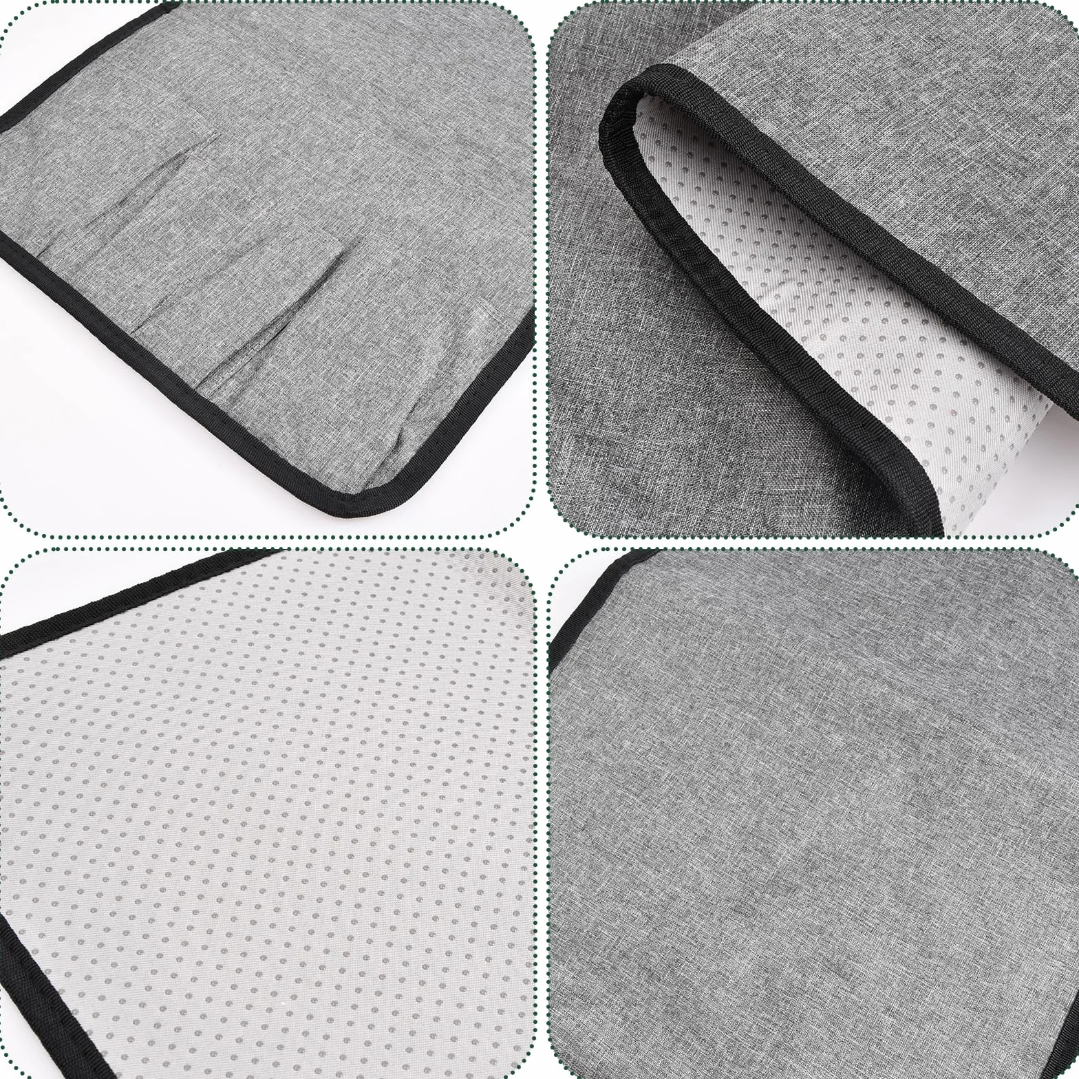 volumoon Organizer per Bracciolo Divano, Antiscivolo Organizzatore di Braccioli per Poltrona, Portaoggetti da Appendere per Letto o Divano, per ipad, Tavoletta, Riviste, Cellulare, Occhiali (Grigio)