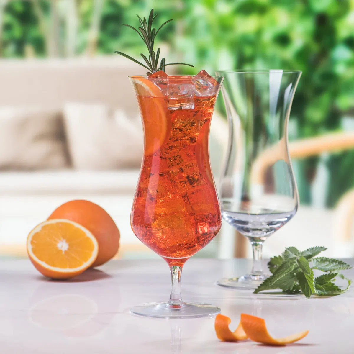 DIAMANTE Pina Colada - Set di 4 bicchieri da cocktail Hurricane - Cristallo senza piombo