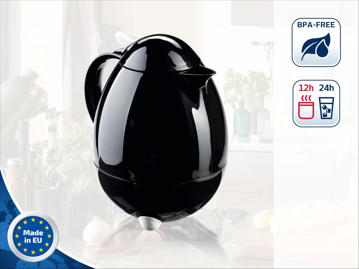 Leifheit Columbus Caraffa Termica, Nero, 1 L