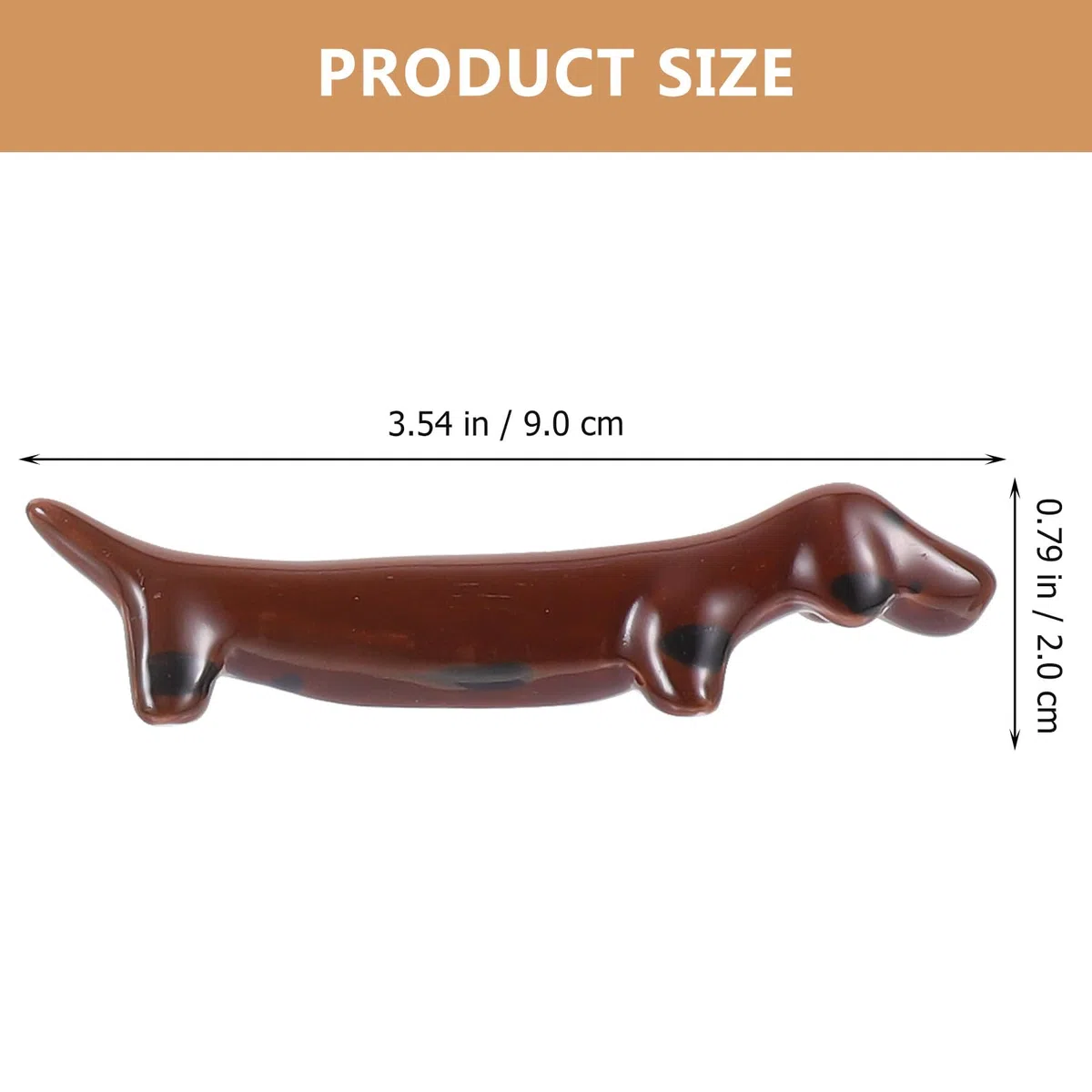 UPKOCH Supporto per Bacchette in Ceramica 4 Pezzi Forma Bassotto Poggia Bacchette da Tavolo Facile da Pulire Accessorio per La Cucina Decorazione Pratica