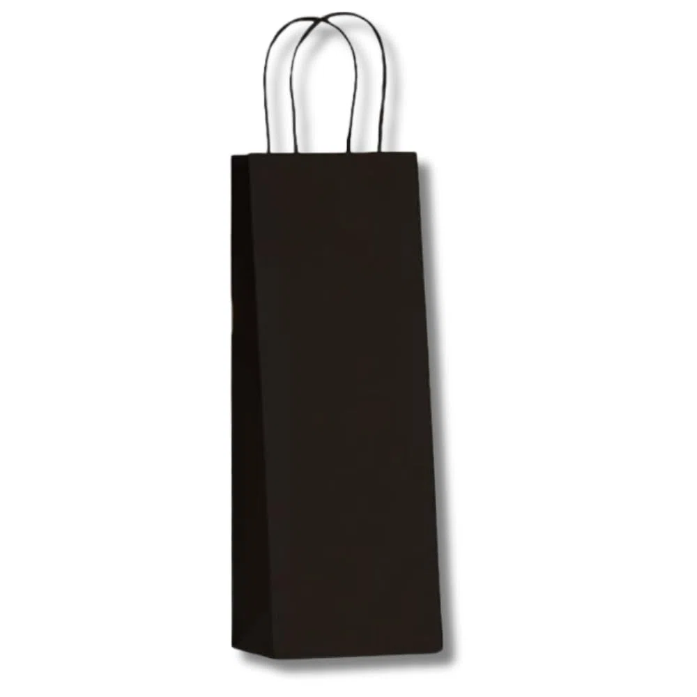 DOT Horeca Solutions Sacchetti Portabottiglia Neri 14x8x40 cm, 50 Pezzi