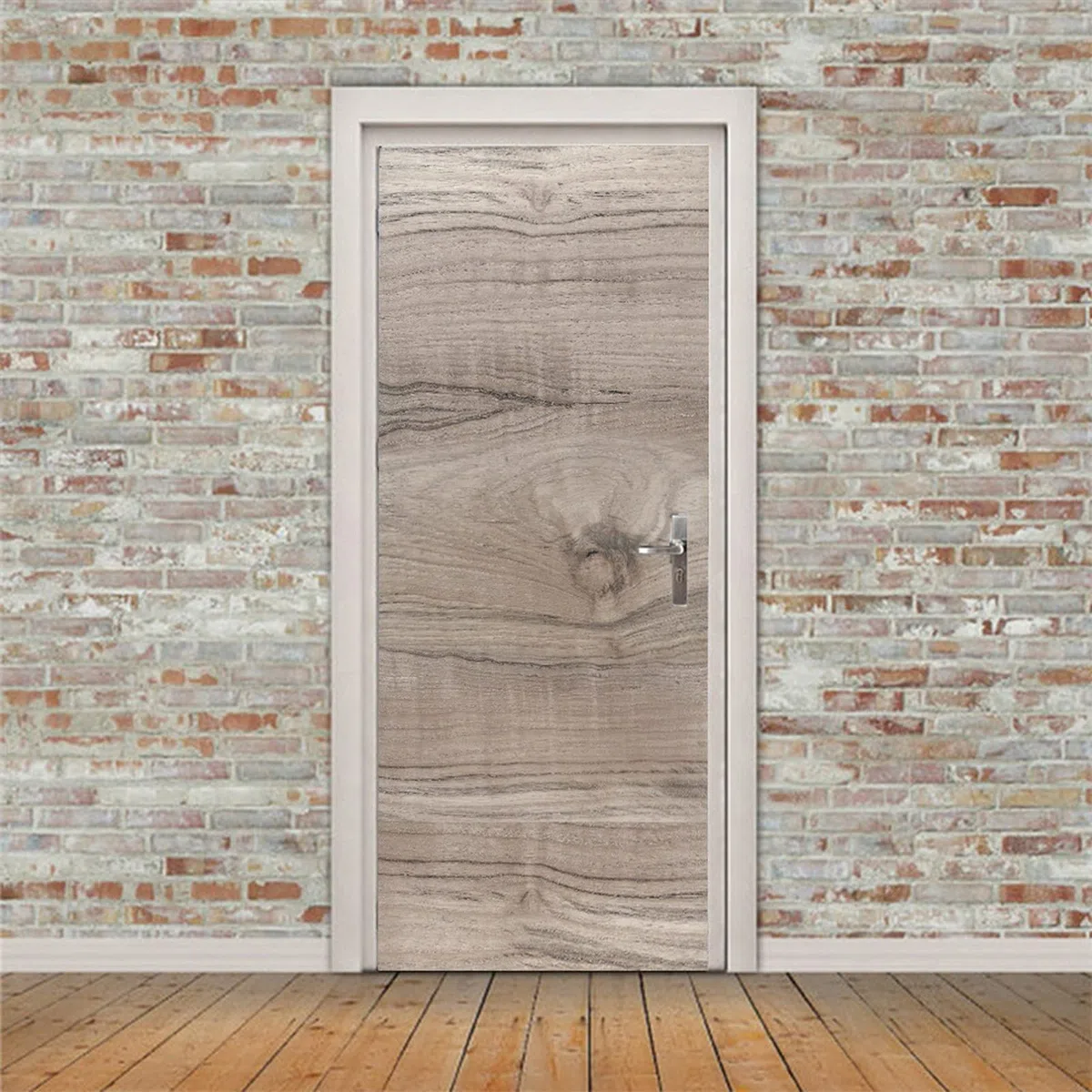 A.Monamour Adesivo Porta Autoadesiva Fondo Di Struttura Di Legno Vinile PVC Adesivi per Porte Interne 3D Pellicola Adesiva Poster Sticker Murale Parete Carta da Parati